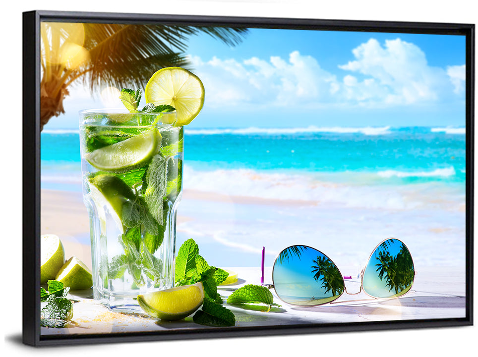 Tropical Beach Bar Wall Art