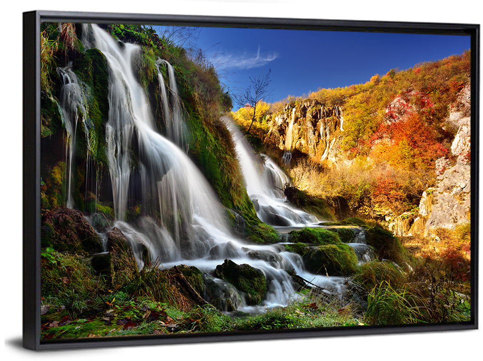 Plitvice Lakes Waterfall Wall Art