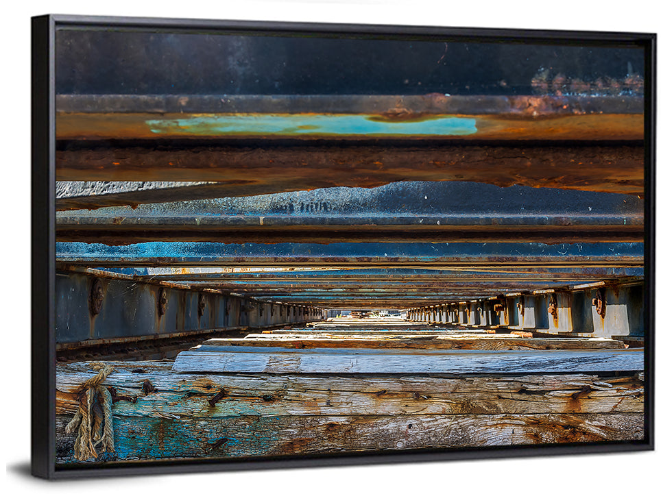 Boat Dock Bottom Abstract Wall Art