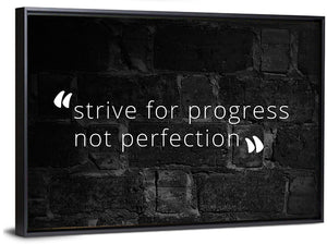 Progress Not Perfection Wall Art
