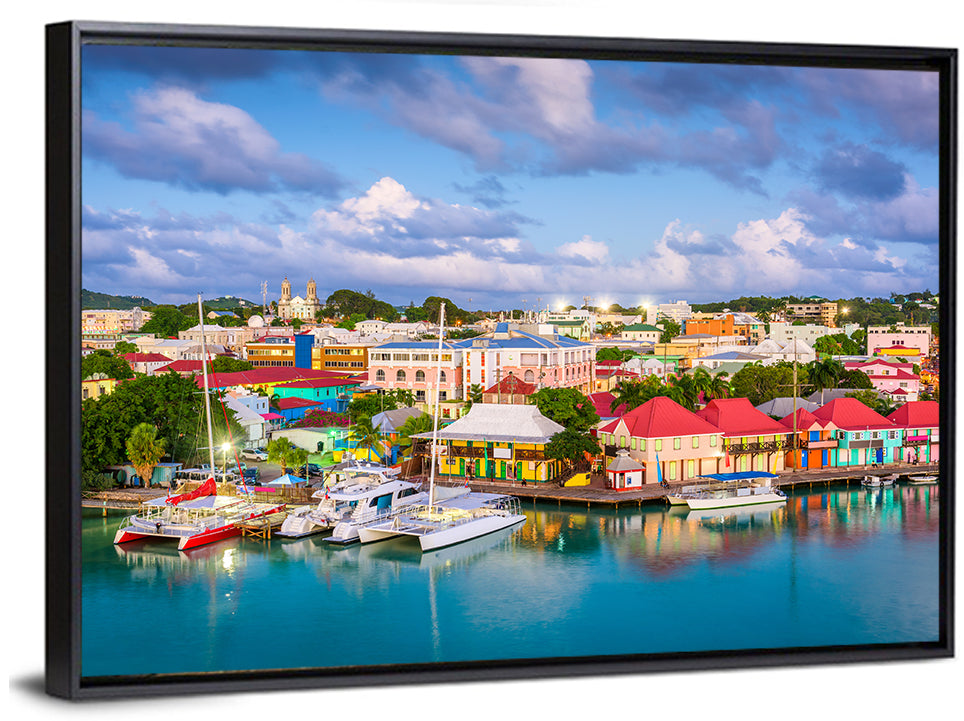 St. John’s Harbor at Golden Dusk Wall Art