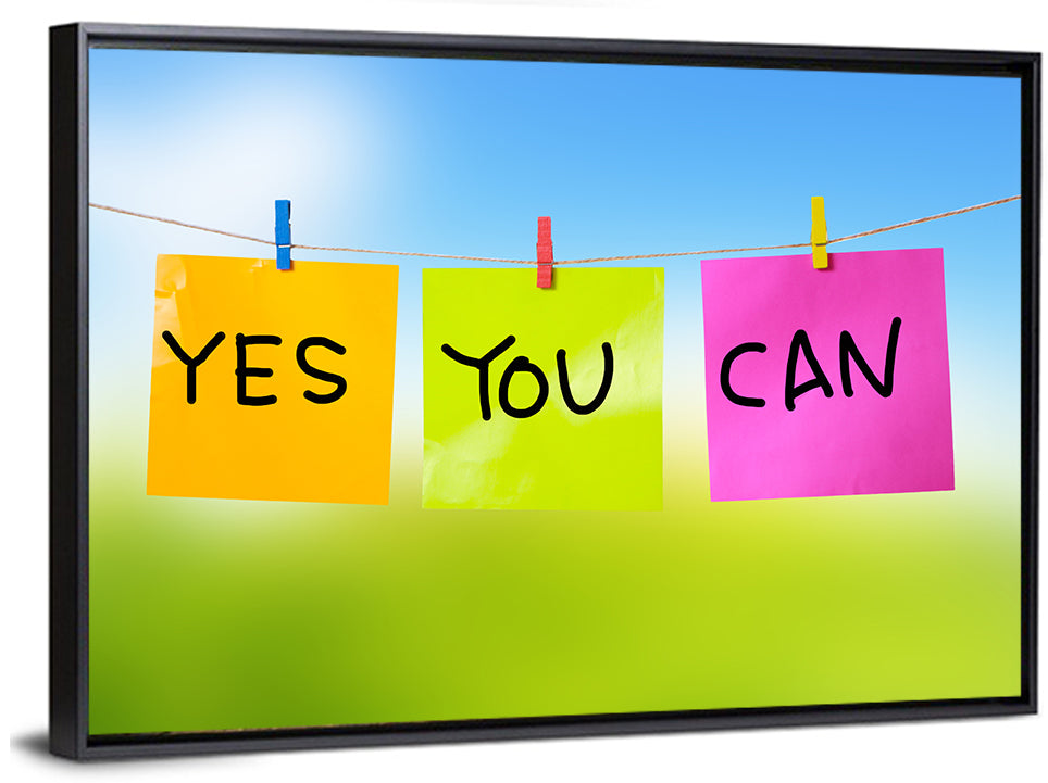 Yes You Can Post-it Notes Wall Art