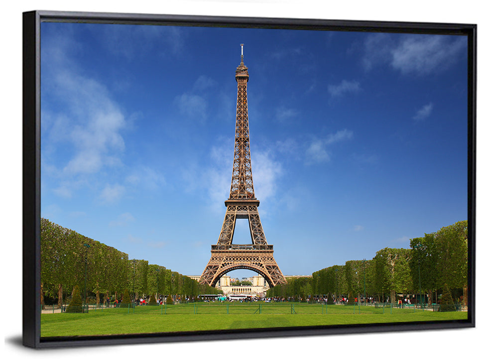 Eiffel Tower Park View Wall Art