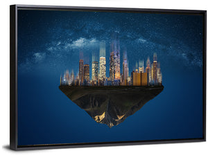 Floating City Island Wall Art