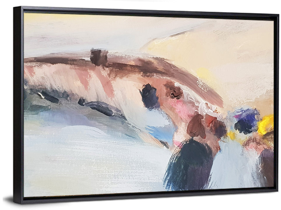 Abstract Mountain Waterfall Wall Art