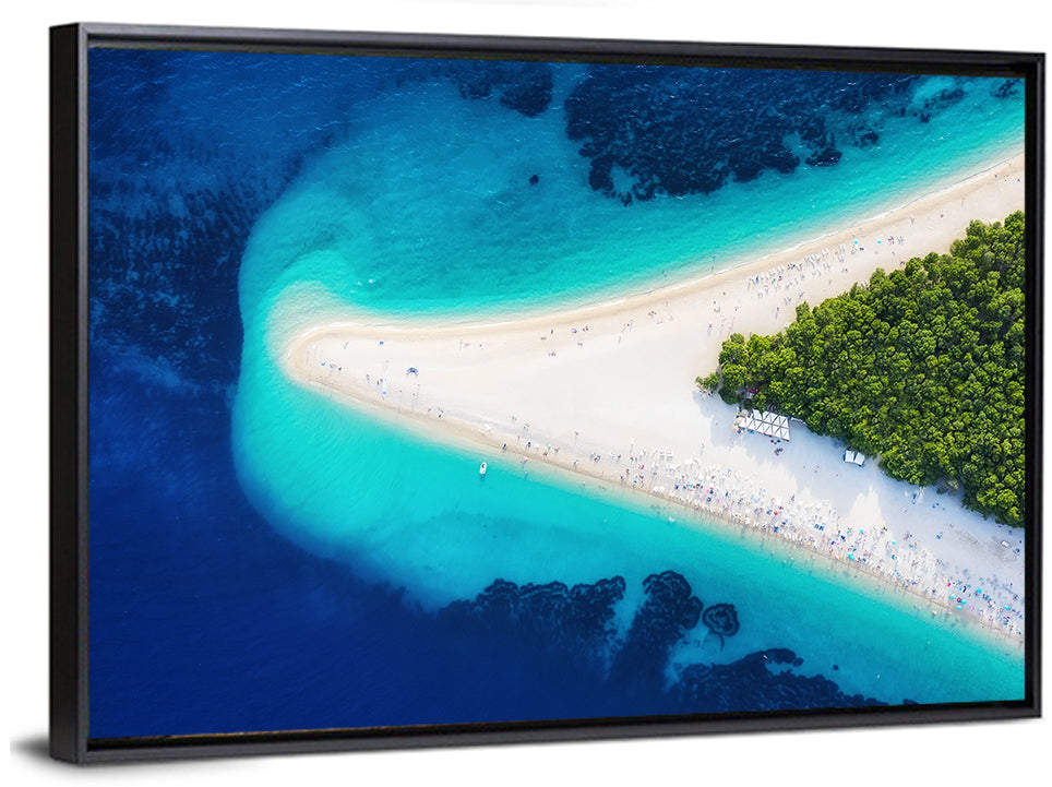 Zlatni Rat Beach Aerial Coast Wall Art
