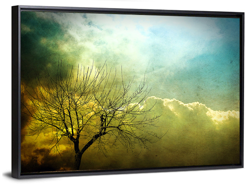 Winter Tree Abstract Wall Art