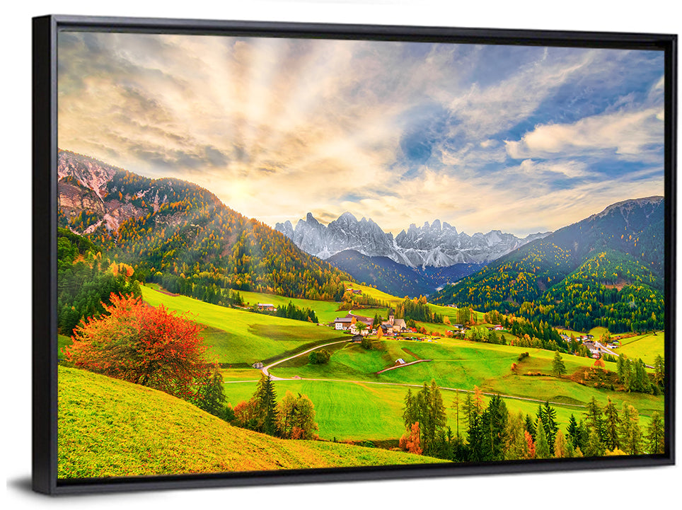 Santa Magdalena Valley at Golden Hour Wall Art