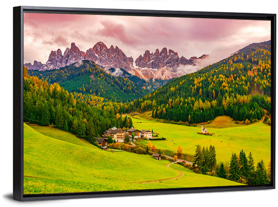 St Johann Church, Santa Maddalena Wall Art