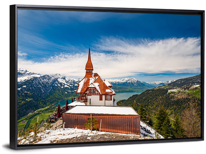 Harder Kulm Summit View Wall Art as a framed canvas