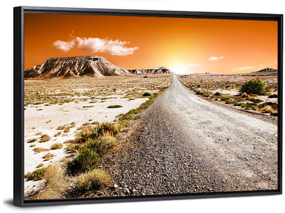 Infinite Desert Road Wall Art