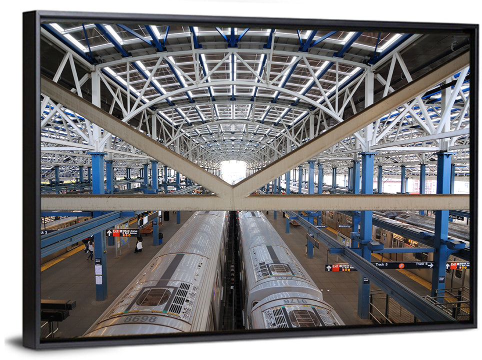 Stillwell Avenue Station Platform Perspective Wall Art
