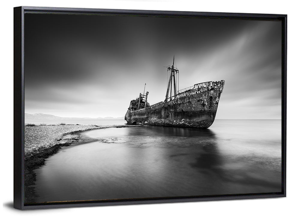 Dimitrios Shipwreck, Gytheio Wall Art