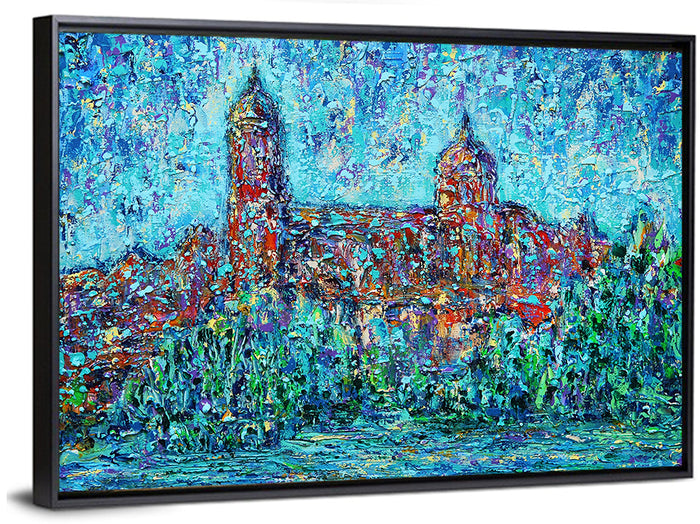 Salamanca Dual Domes Reflection Wall Art as a framed canvas