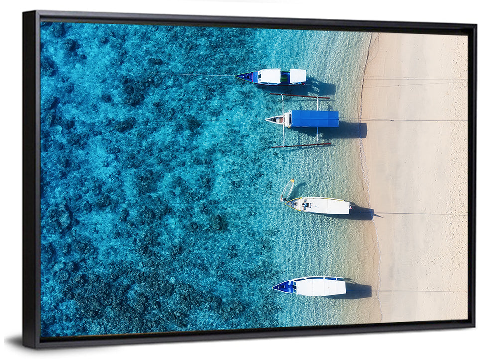 Gili Meno Aerial Seascape Wall Art
