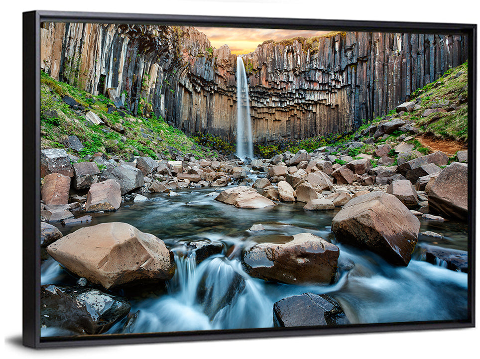 Svartifoss Basalt Waterfall Wall Art