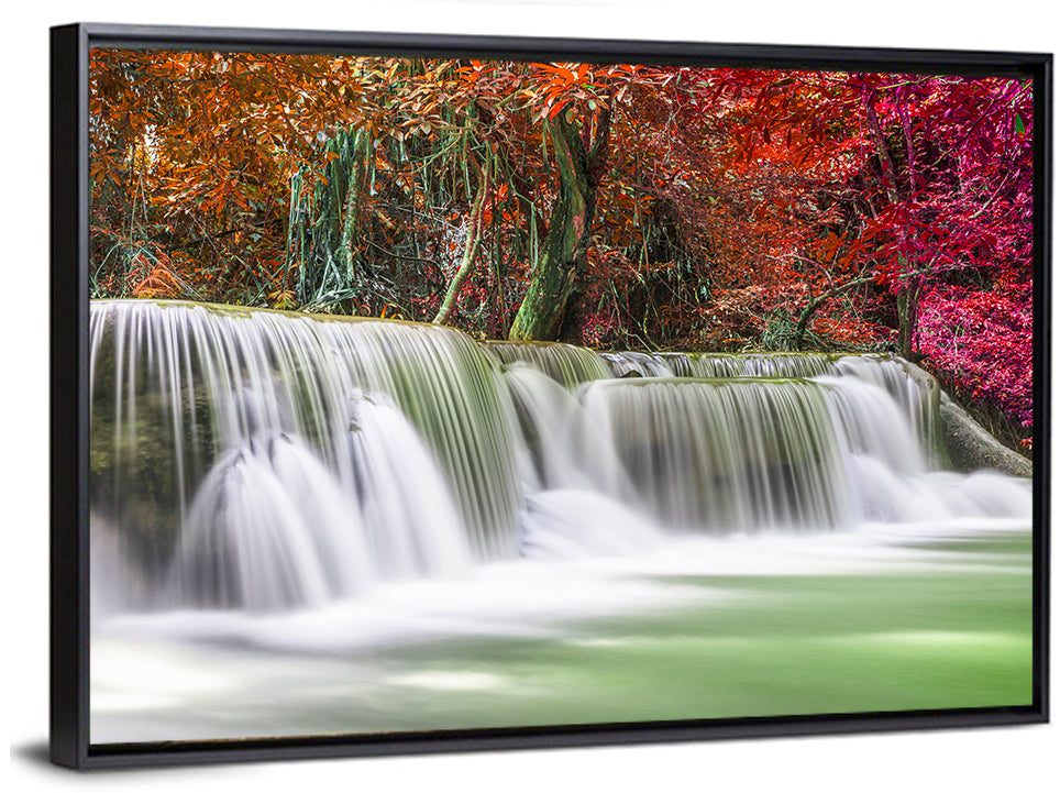 Kanchanaburi Autumn Waterfall Wall Art