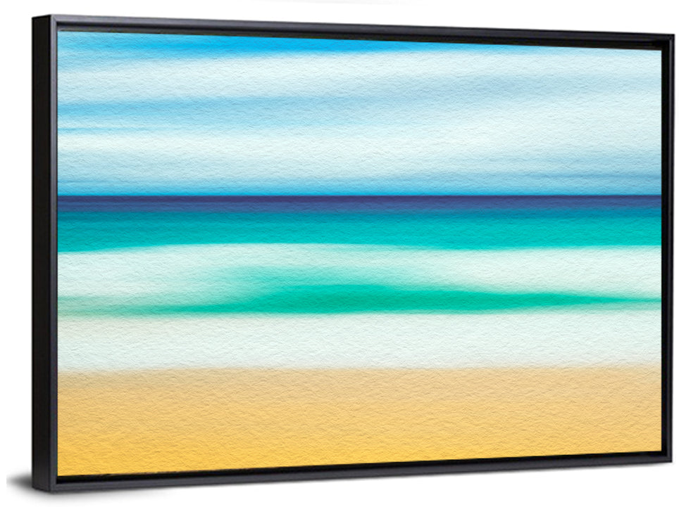 Sand and Surf Abstraction Wall Art