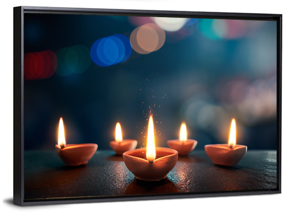 Diya of Hope Wall Art