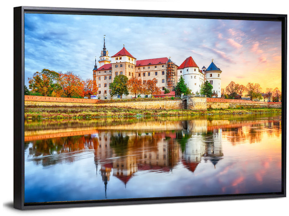 Hartenfels Castle Sunset Reflection Wall Art