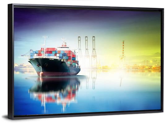 Cargo Ship Transport Concept Wall Art