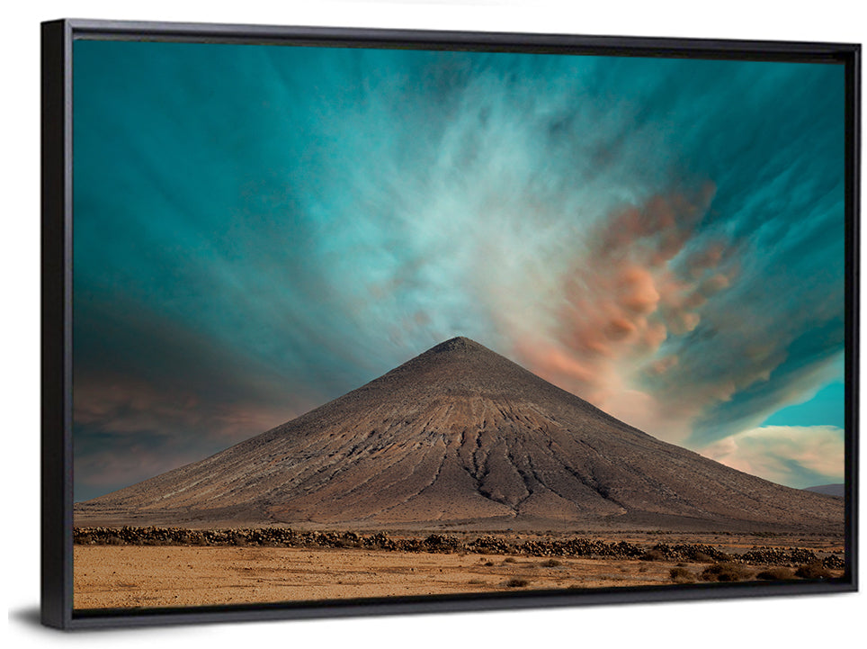 Volcanic Cone at Golden Hour Wall Art
