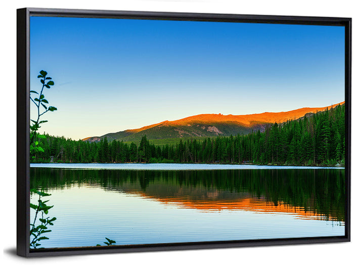 Bear Lake Morning Light, Estes Park Wall Art as a framed canvas