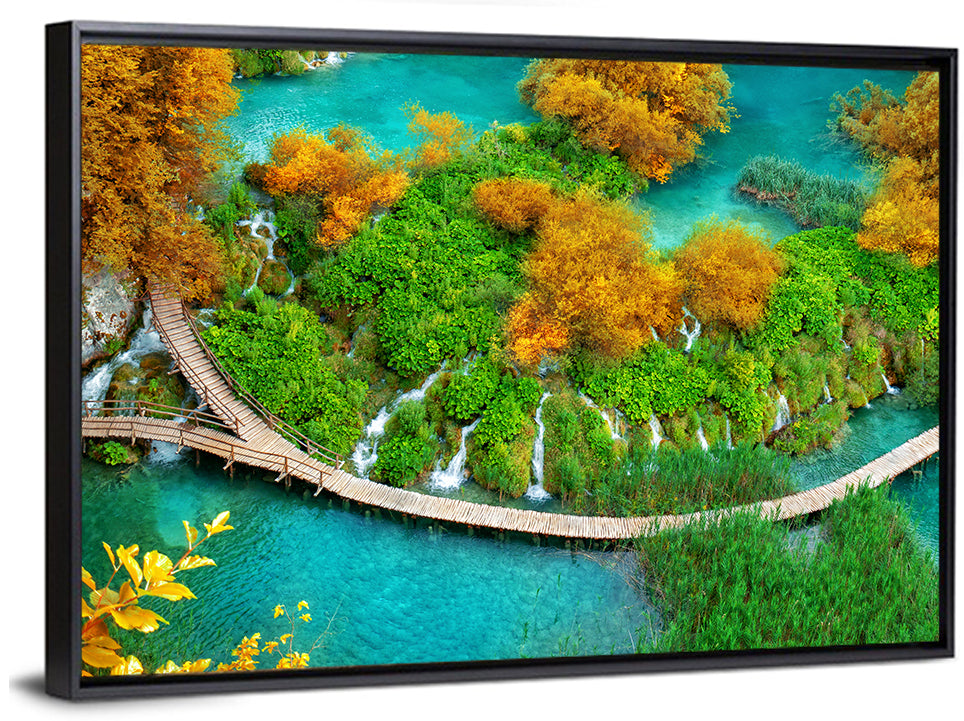 Plitvice Lakes Boardwalk Wall Art
