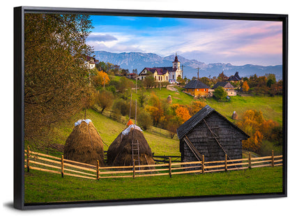 Autumn Countryside Romania Wall Art