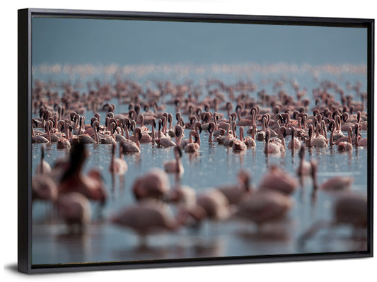 Lake Bagoria Flamingos Wall Art