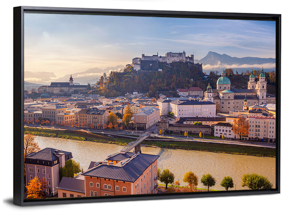 Salzburg Skyline at Golden Hour Wall Art