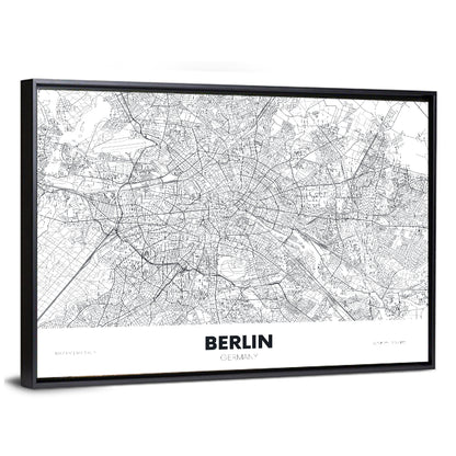 Berlin City Map Wall Art