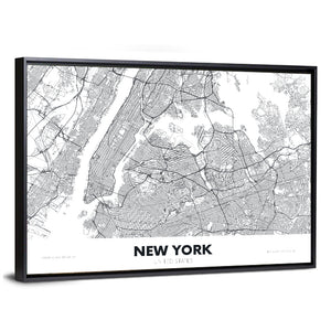 New York City Map Wall Art