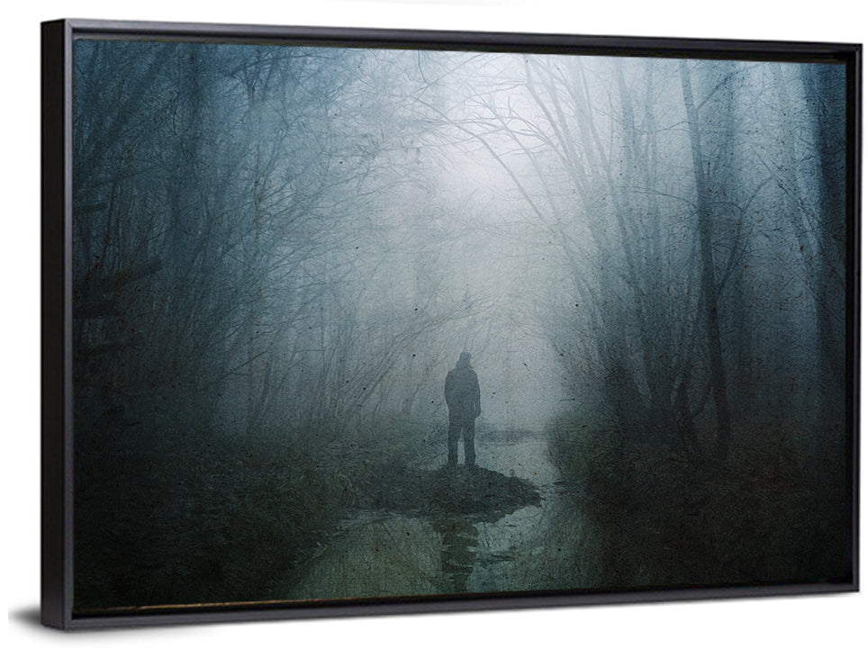 Scary Forest Pathway Wall Art