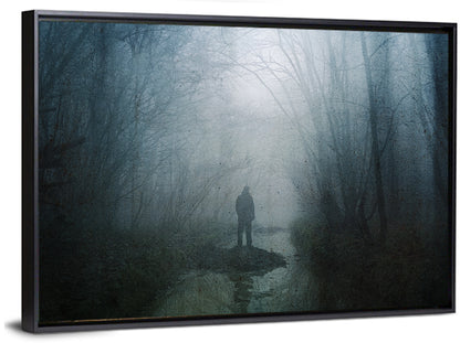 Scary Forest Pathway Wall Art