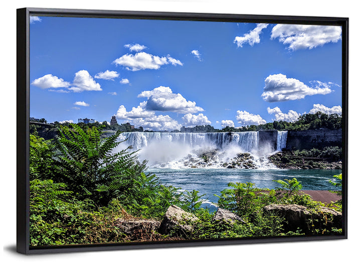 Niagara Falls Horseshoe Cascade Vista Wall Art as a framed canvas