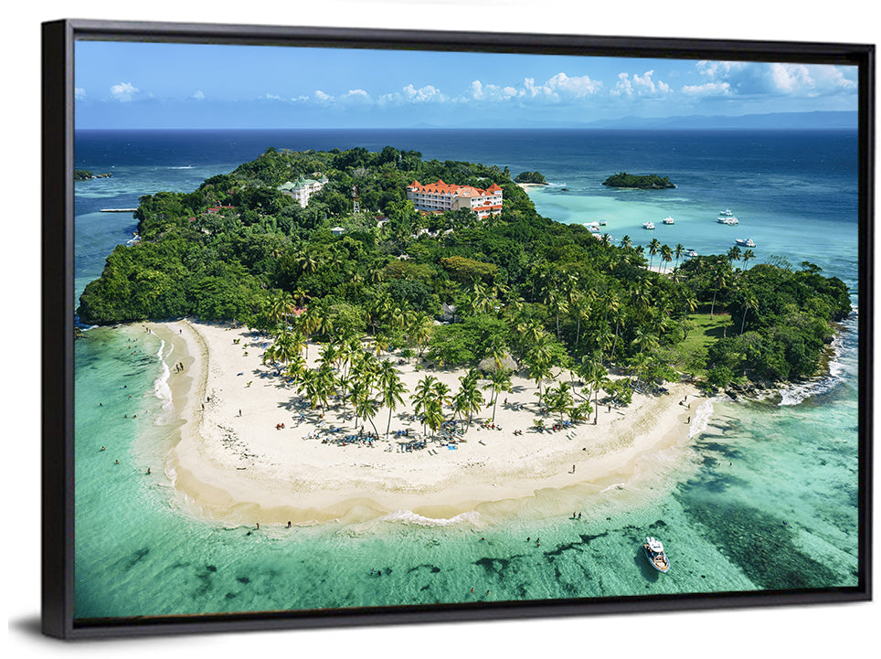 Cayo Levantado Aerial Beach Resort Wall Art