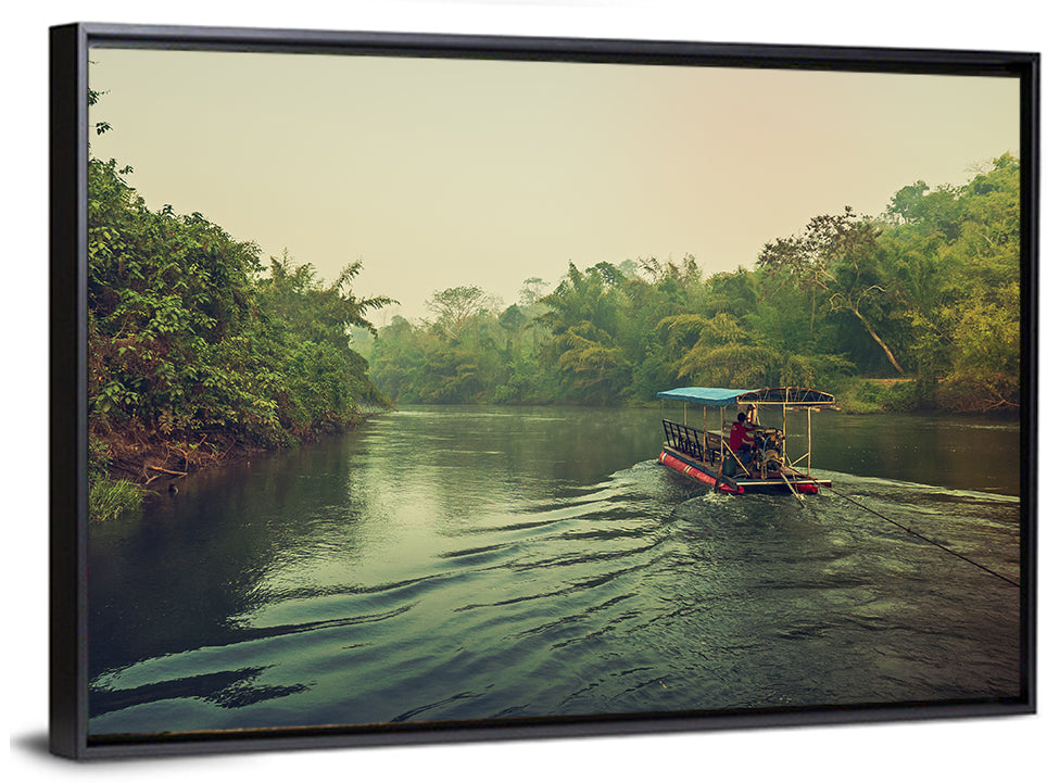 Raft In River Kwai Wall Art