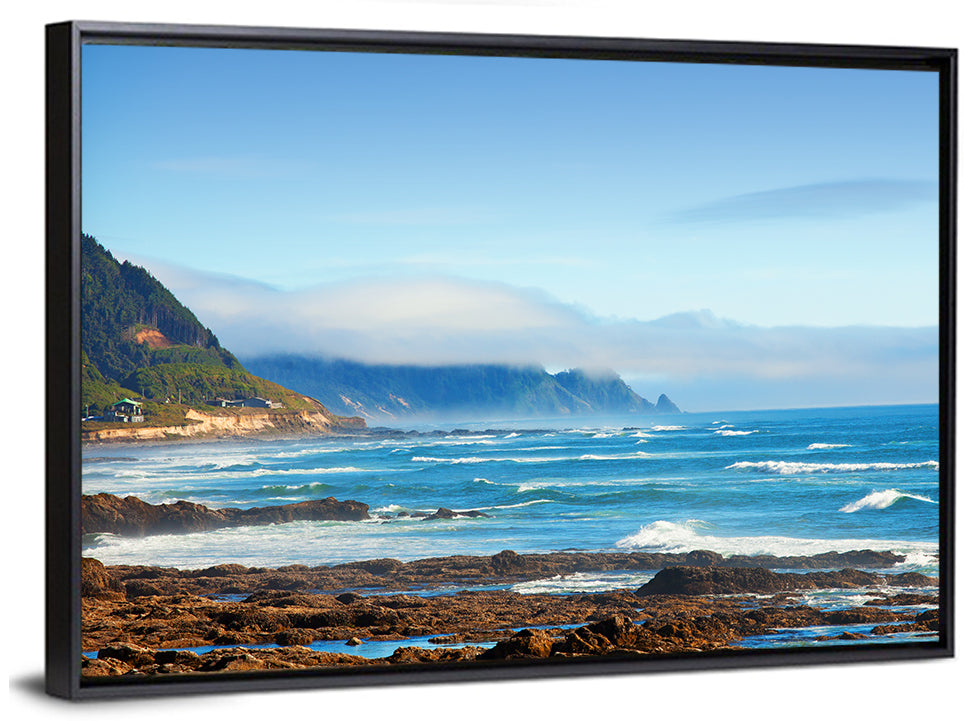 Misty Oregon Coast Tide Pools Wall Art