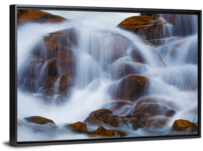 Rocky Mountain Waterfall Wall Art