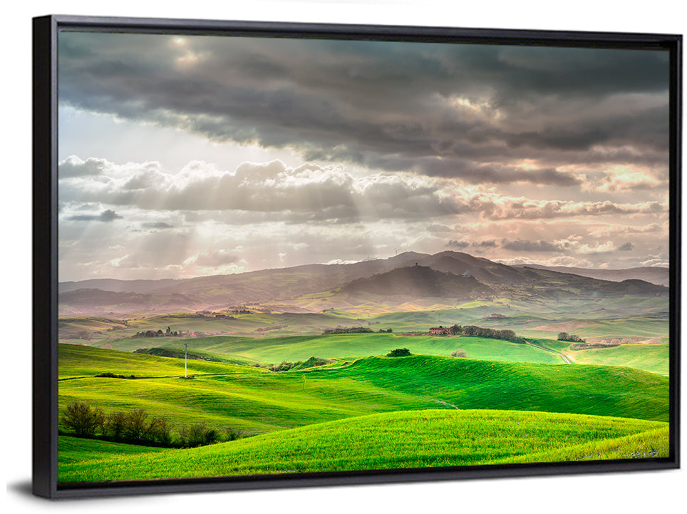 Tuscan Sunlit Hills Wall Art