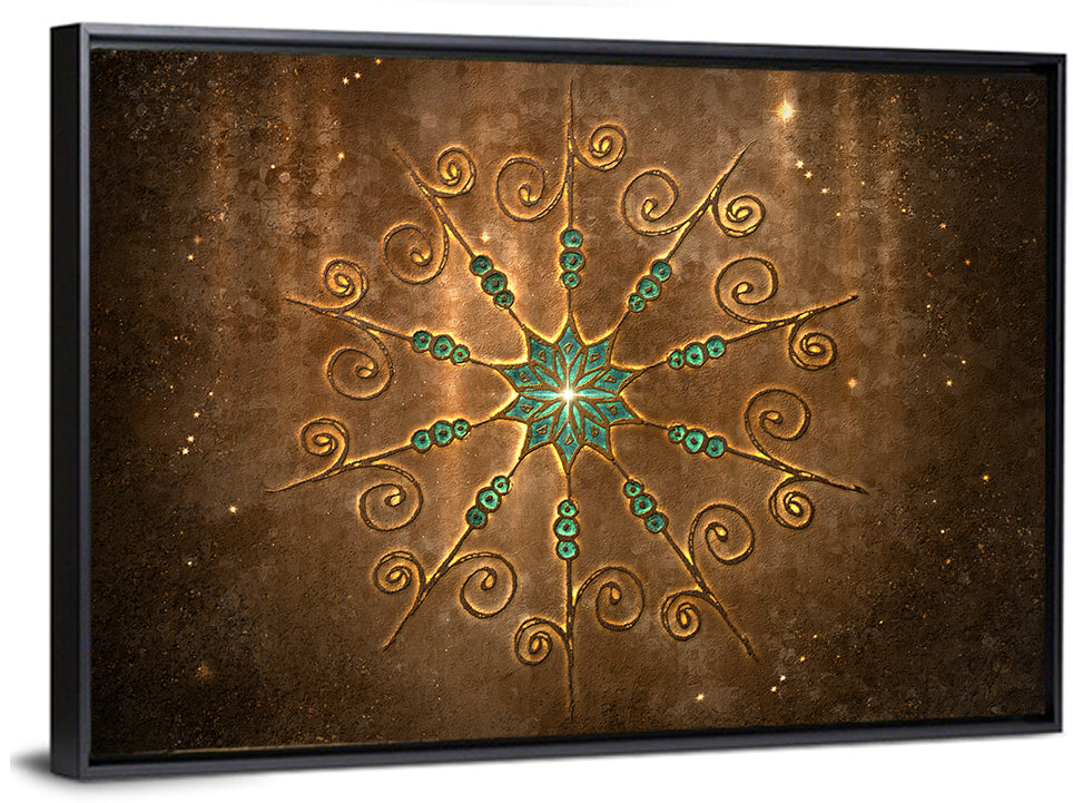Celestial Twelve-point Mandala Star Wall Art
