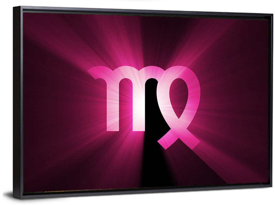 Radiant Virgo Symbol Wall Art