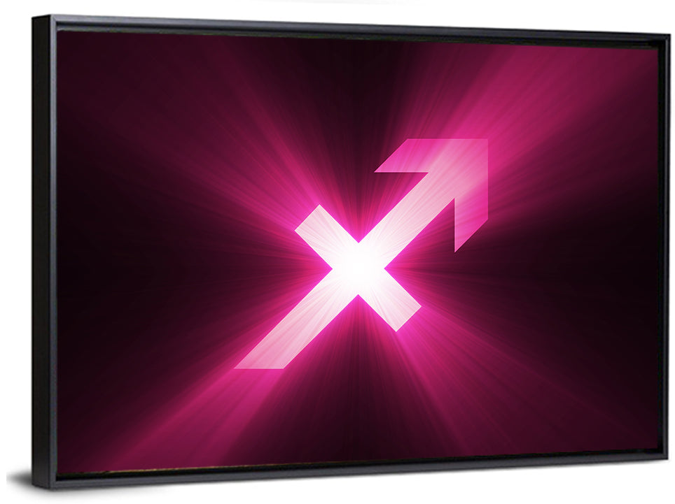 Cosmic Sagittarius Symbol Wall Art