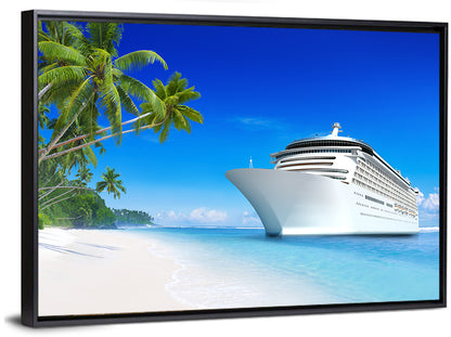 Luxurious Cruise Beach Docking Wall Art