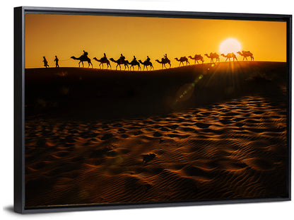 Desert Camel Caravan Wall Art