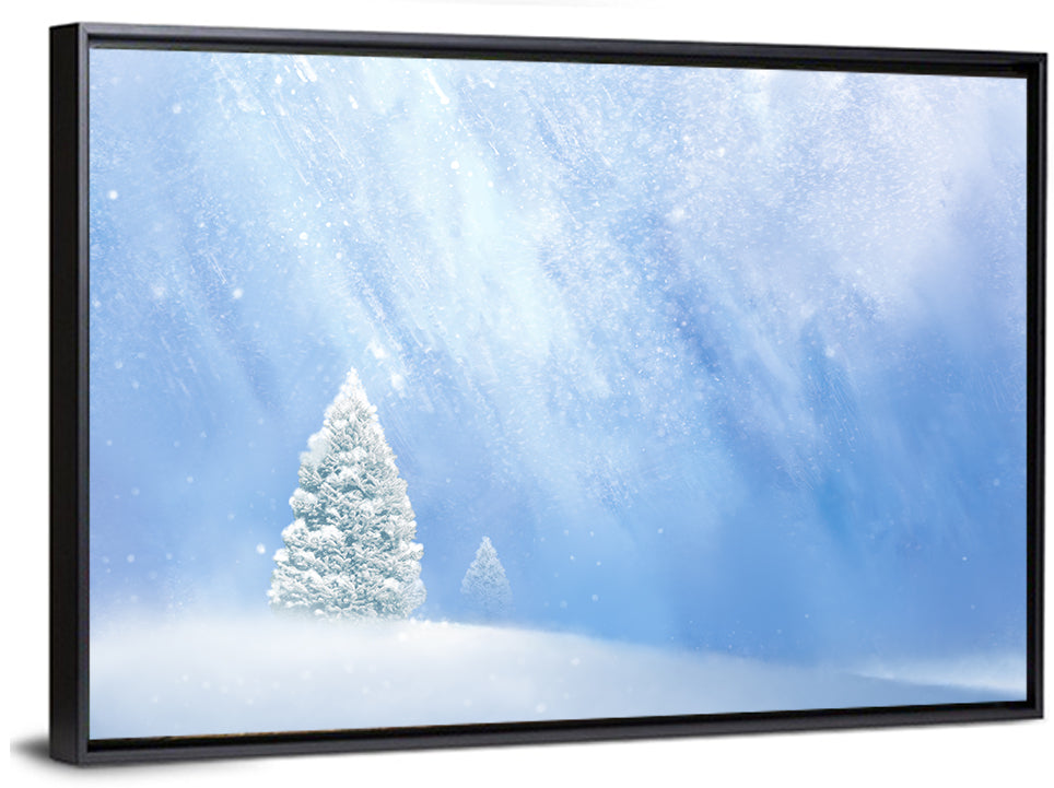 Winter Snowy Tree Wall Art