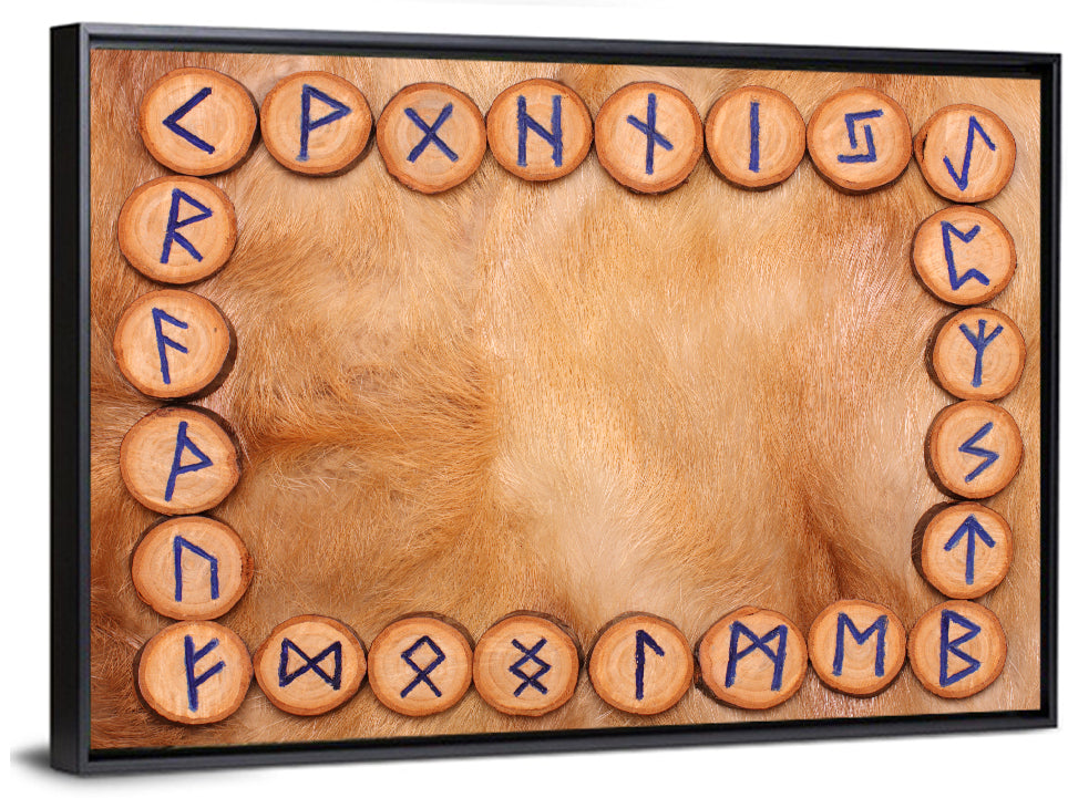Elder Futhark Rune Frame Wall Art