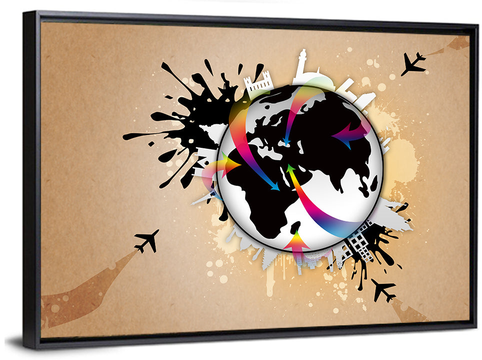 Global Travel Concept Wall Art