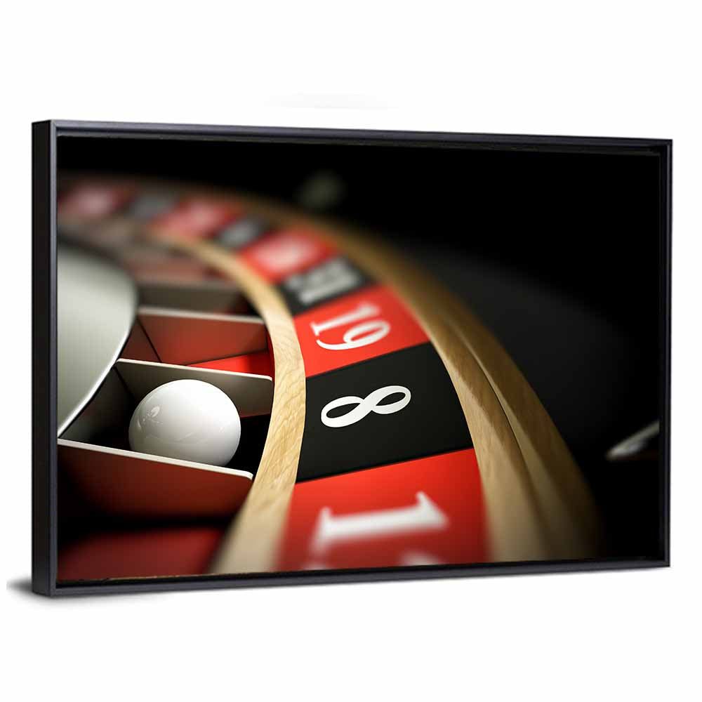 Roulette Ball Closeup Wall Art